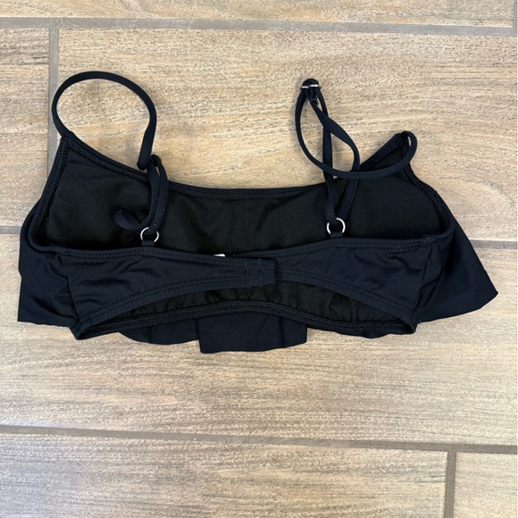 Black Ruffle Bikini Top - Picture 2 of 5